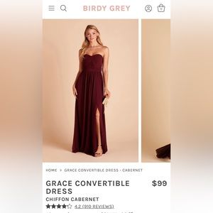 Birdy Grey Cabernet Grace Convertible Dress